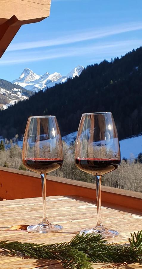 Bienvenue Dans Notre Chalet! Appartement Les Sitelles Le Grand-Bornand Bagian luar foto