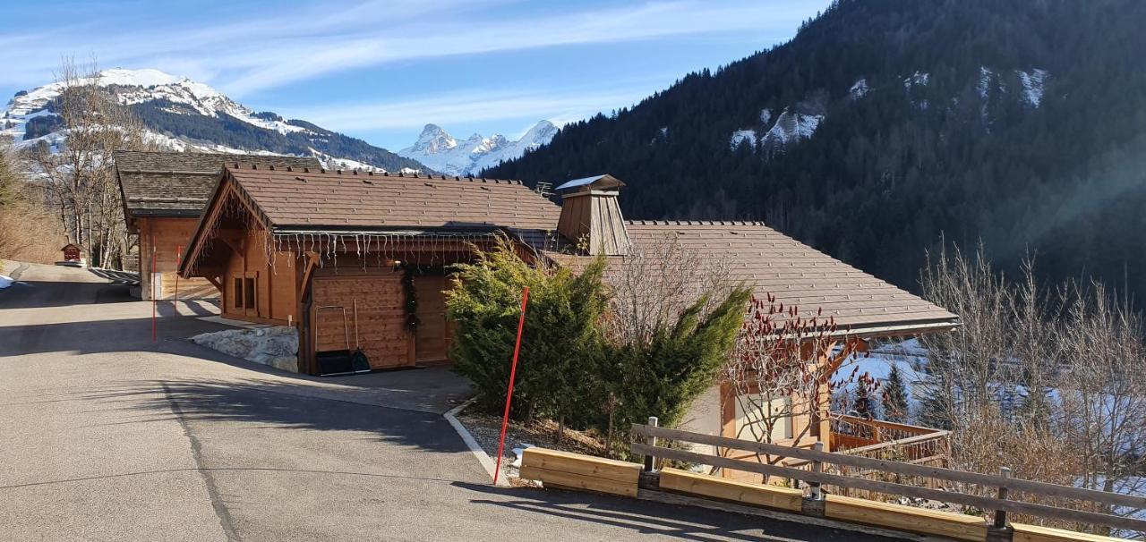 Bienvenue Dans Notre Chalet! Appartement Les Sitelles Le Grand-Bornand Bagian luar foto